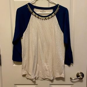 J. Crew women’s beaded shirt